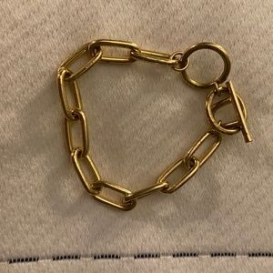 Gold link bracelet